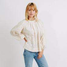 Load image into Gallery viewer, Somerset Blouse in Bone Eyelet - PARK STORY