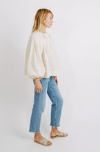 Load image into Gallery viewer, Somerset Blouse in Bone Eyelet - PARK STORY