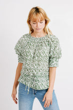 Load image into Gallery viewer, Vienna Drawstring Blouse in Ivy - PARK STORY