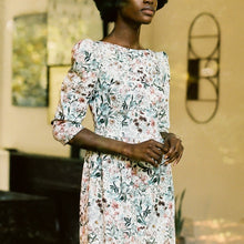 Load image into Gallery viewer, Anais Bateau Neck Dress / Milky Floral - PARK STORY