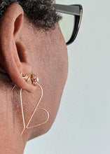 Load image into Gallery viewer, Petite Heart Hoops - PARK STORY