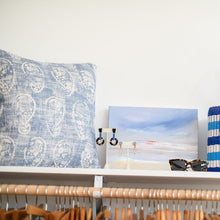 Load image into Gallery viewer, Denim Paisley Throw Pillow - PARK STORY