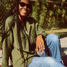 Load image into Gallery viewer, Savannah Cotton Overshirt - Fatigue - PARK STORY