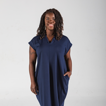 Load image into Gallery viewer, Athena Sleeveless Dress in Blue - PARK STORY