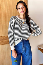 Load image into Gallery viewer, Carolyn Sweater in Navy Stripe - PARK STORY
