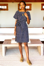 Load image into Gallery viewer, Colette Short Dress Maritime Gingham - PARK STORY