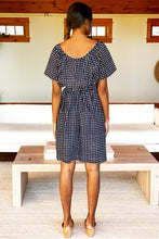 Load image into Gallery viewer, Colette Short Dress Maritime Gingham - PARK STORY
