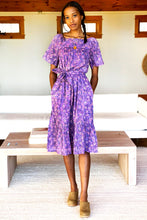 Load image into Gallery viewer, Colette Long Dress Violet Wildflower - PARK STORY