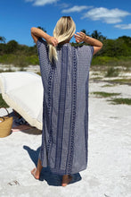 Load image into Gallery viewer, Long Caftan in Indigo Ink - PARK STORY