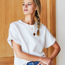 Load image into Gallery viewer, Shorty Sweatshirt (Salt & Washed Black) - PARK STORY