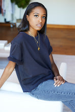 Load image into Gallery viewer, Shorty Sweatshirt (Salt & Washed Black) - PARK STORY