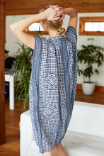 Load image into Gallery viewer, Short Caftan in Indigo Ink - PARK STORY