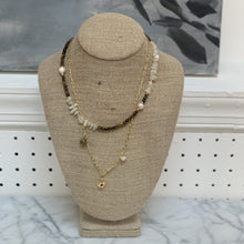 Load image into Gallery viewer, Neutral Stone & Paperclip Necklace - PARK STORY