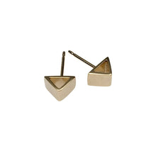 Load image into Gallery viewer, Triangle Studs (silver & gold) - PARK STORY