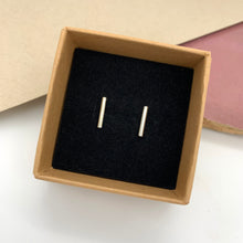Load image into Gallery viewer, Bar Post Stud Earrings - PARK STORY
