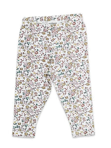 Floral Jersey Stretch Baby Legging Pants (Organic Cotton) - PARK STORY