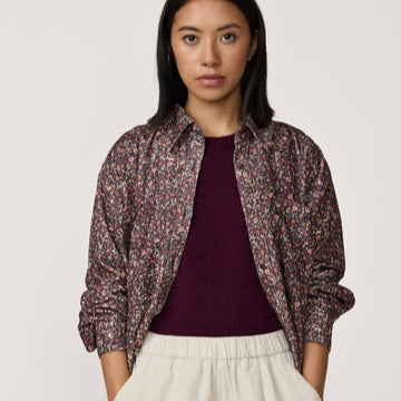 Boyfriend Shirt - Floral Corduroy - PARK STORY