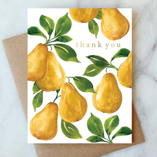Pears Thank You Greeting Card - PARK STORY