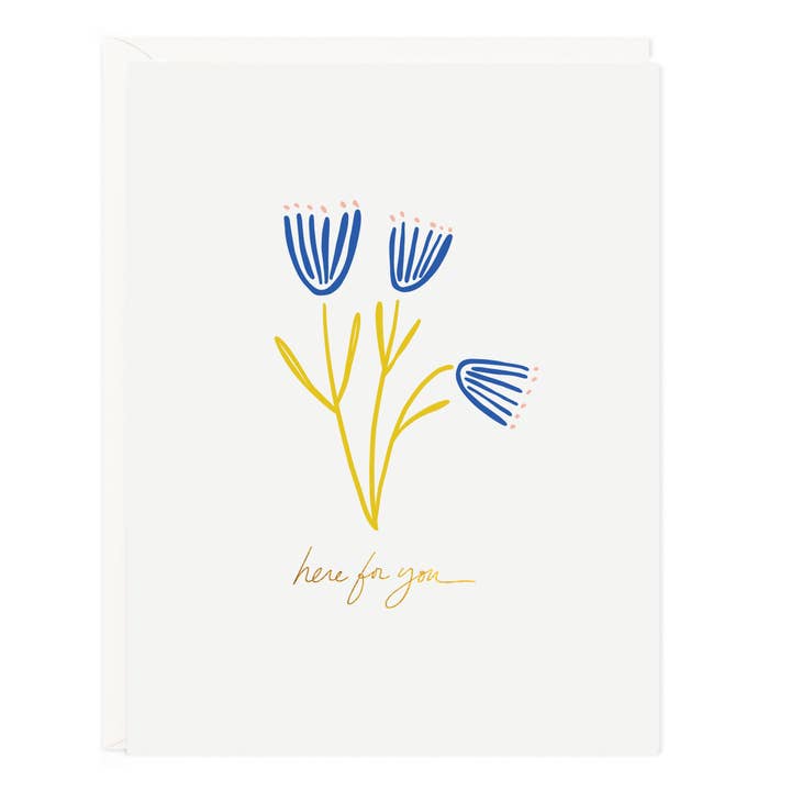 Here For You Flowers Card - PARK STORY