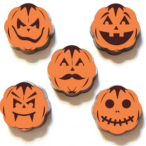 Halloween Jack O'Lantern Pumpkin Chocolates (5 piece box)