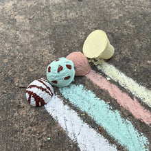 Load image into Gallery viewer, Maxie&#39;s Minty Ice Cream Cone Handmade Sidewalk Chalk
