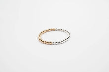 Load image into Gallery viewer, Two Tone Gold Filled &amp; Sterling Silver Beaded Bracelet (multiple sizes available)
