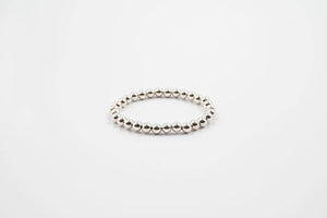 Sterling Silver Beaded Bracelet (multiple sizes available)