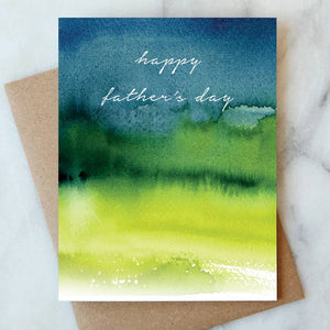 Father's Watercolor Greeting Card