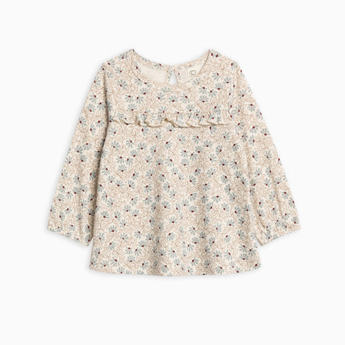 Sorren Ruffle Long Sleeve Top - Pamela Floral - PARK STORY