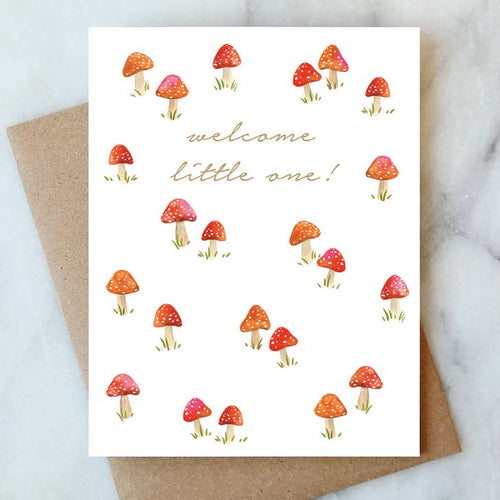 Little Mushroom Baby Greeting Card - PARK STORY
