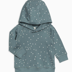 Madison Hooded Pullover - Square Dot / Teal - PARK STORY