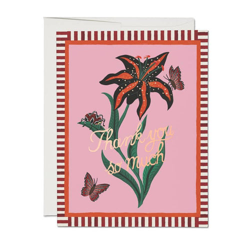 Tiger Lily Thanks Thank You Greeting Card - PARK STORY