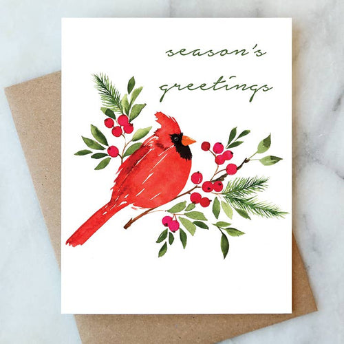 Cardinal Season's Greetings Card - PARK STORY