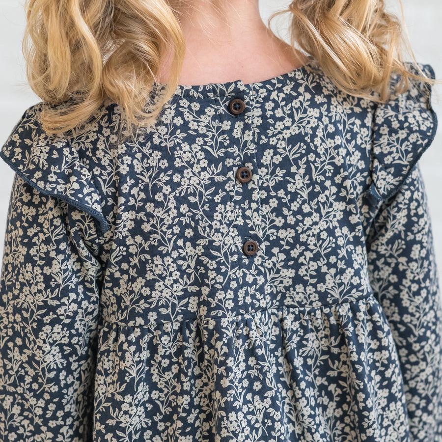 Mika Armhole Ruffle Long Sleeve Dress - PARK STORY