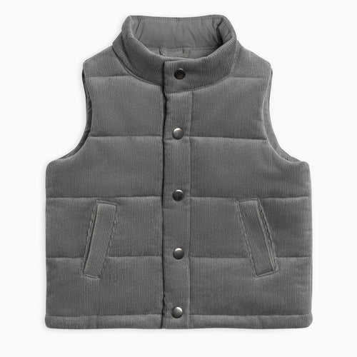 Idris Corduroy Snap Vest - PARK STORY