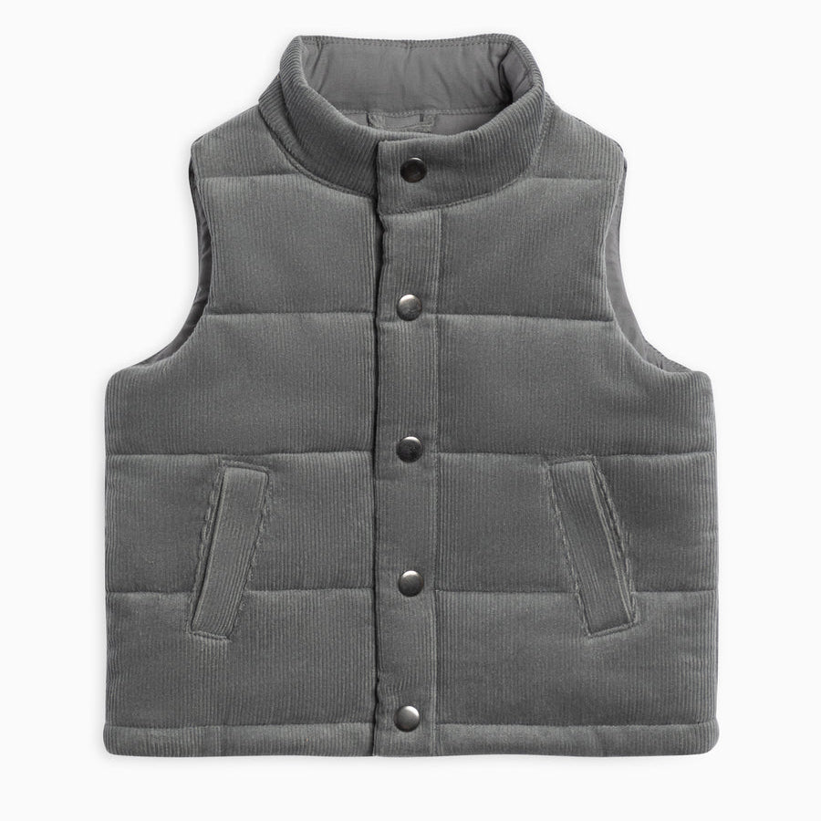Idris Corduroy Snap Vest - PARK STORY