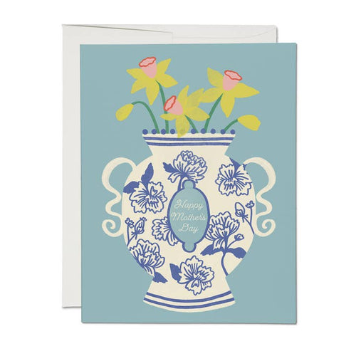 Chinoiserie Vase Mother's Day Greeting Card - PARK STORY