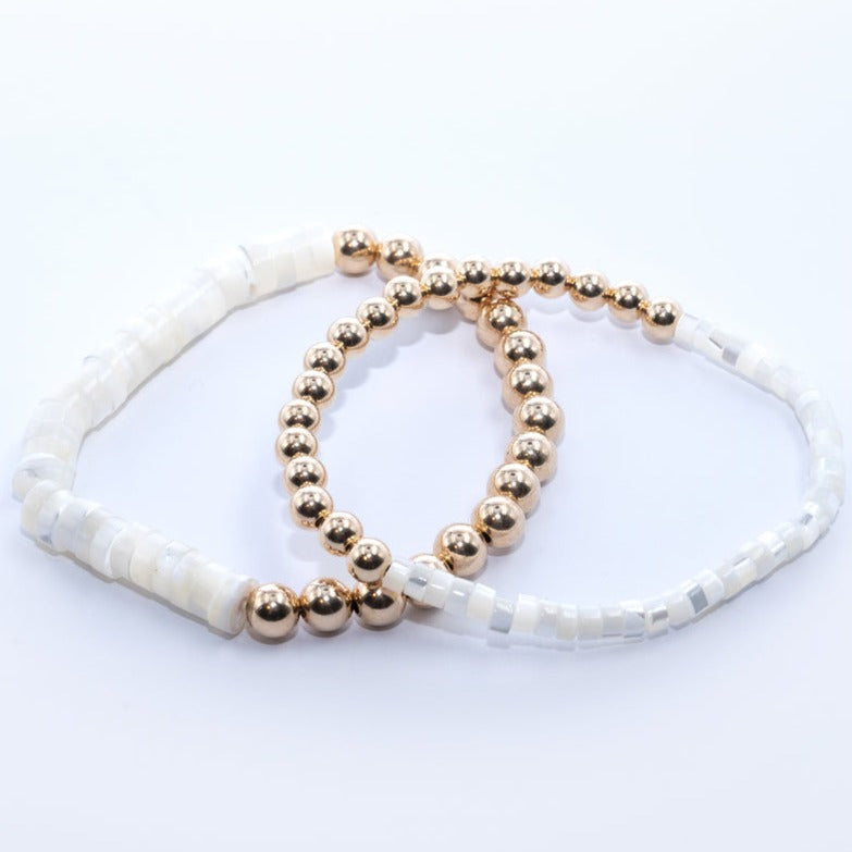 Pearl & Gold Filled Bracelet (multiple sizes available) - PARK STORY