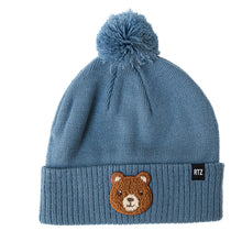 Load image into Gallery viewer, Teddy Bear Patch Pom Pom Hat - PARK STORY

