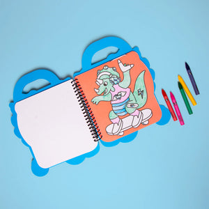 Dino - Super Coloring & Sticker Book - PARK STORY