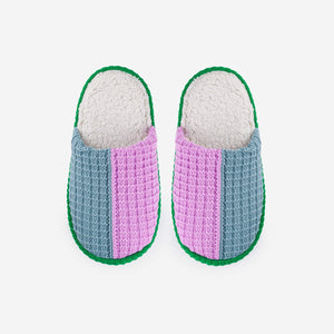 Colorblock Slide Slippers - PARK STORY