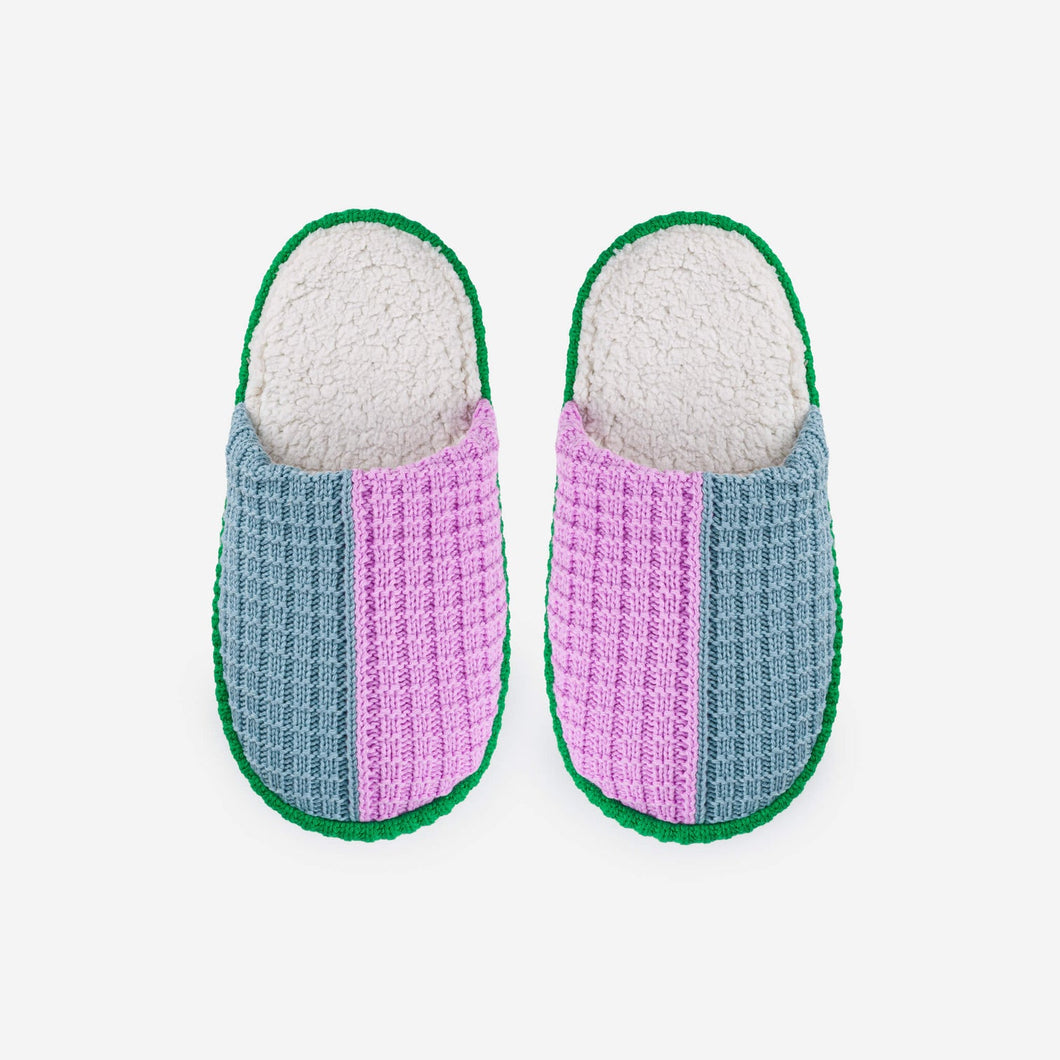 Colorblock Slide Slippers - PARK STORY