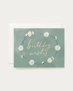 Daisies Birthday Wishes Card - PARK STORY