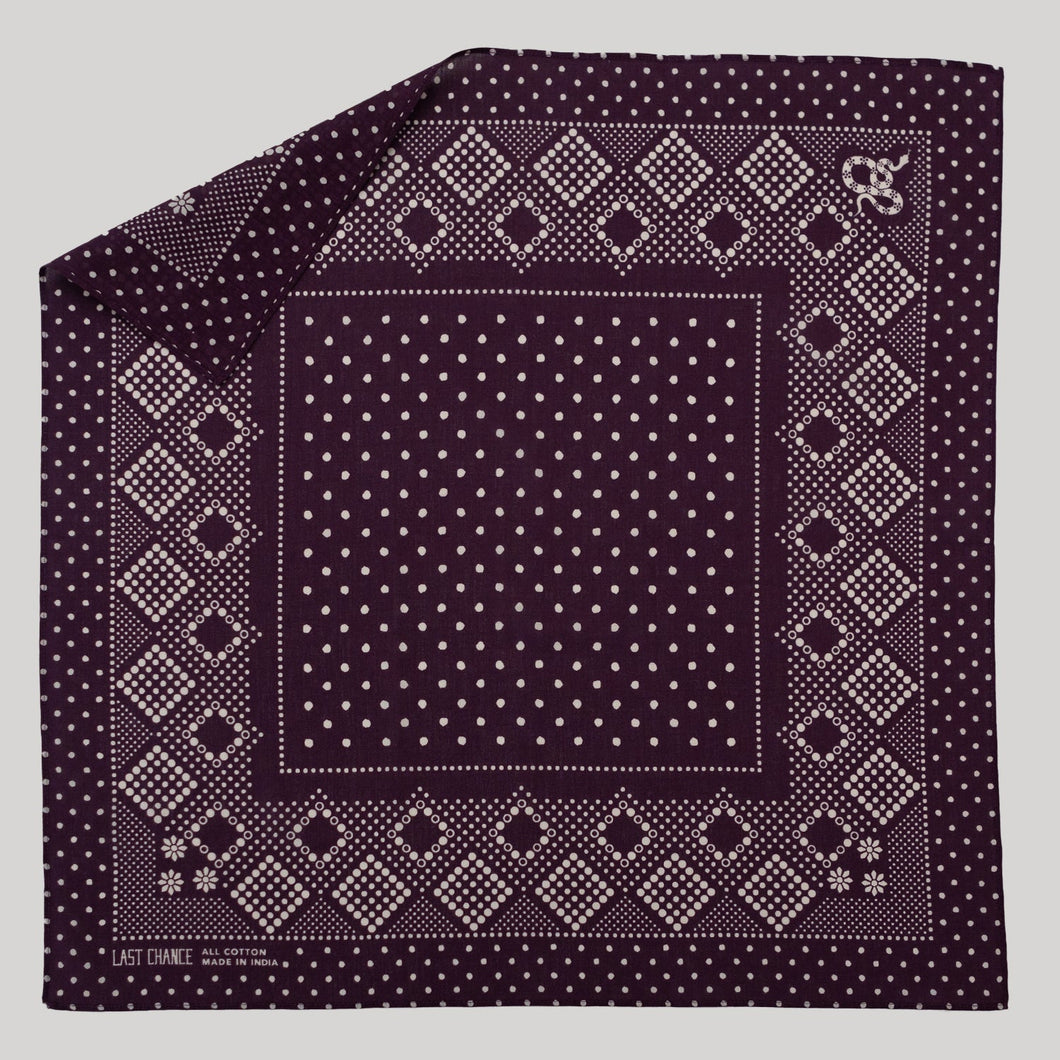 Cotton Daisy Bandana - Plum - PARK STORY