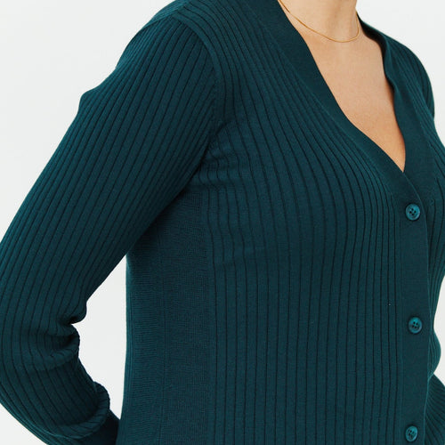 The Mini Ribbed Cardigan - PARK STORY