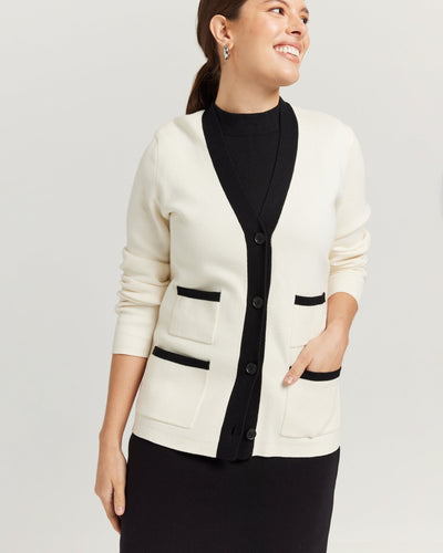 Double Knit Cardi Jacket (multiple colors) - PARK STORY