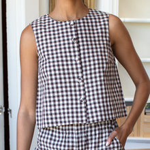 Load image into Gallery viewer, Button Front Wide Hem Top - PARK STORY
