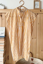 Load image into Gallery viewer, Little Fry Caftan - Marigold Stripe - PARK STORY
