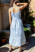 Load image into Gallery viewer, India Button Front Sundress 2 - Arbor Blissful Blue Organic - PARK STORY
