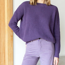 Load image into Gallery viewer, Daily Sweater in Purple Twilight Organic
